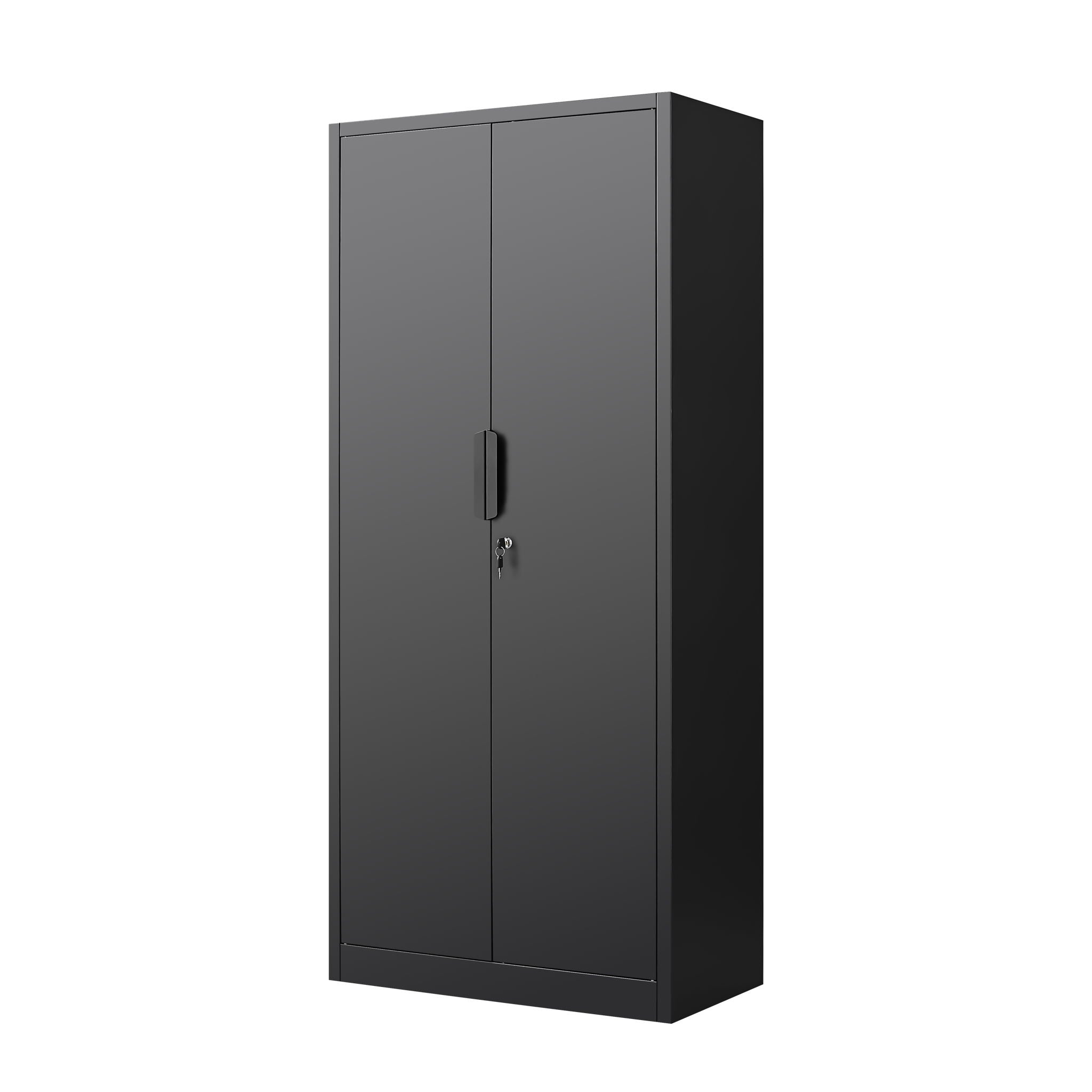 2 Door File Cabinet With Lock, 4 Adjustable Shelves, Heavy-Duty