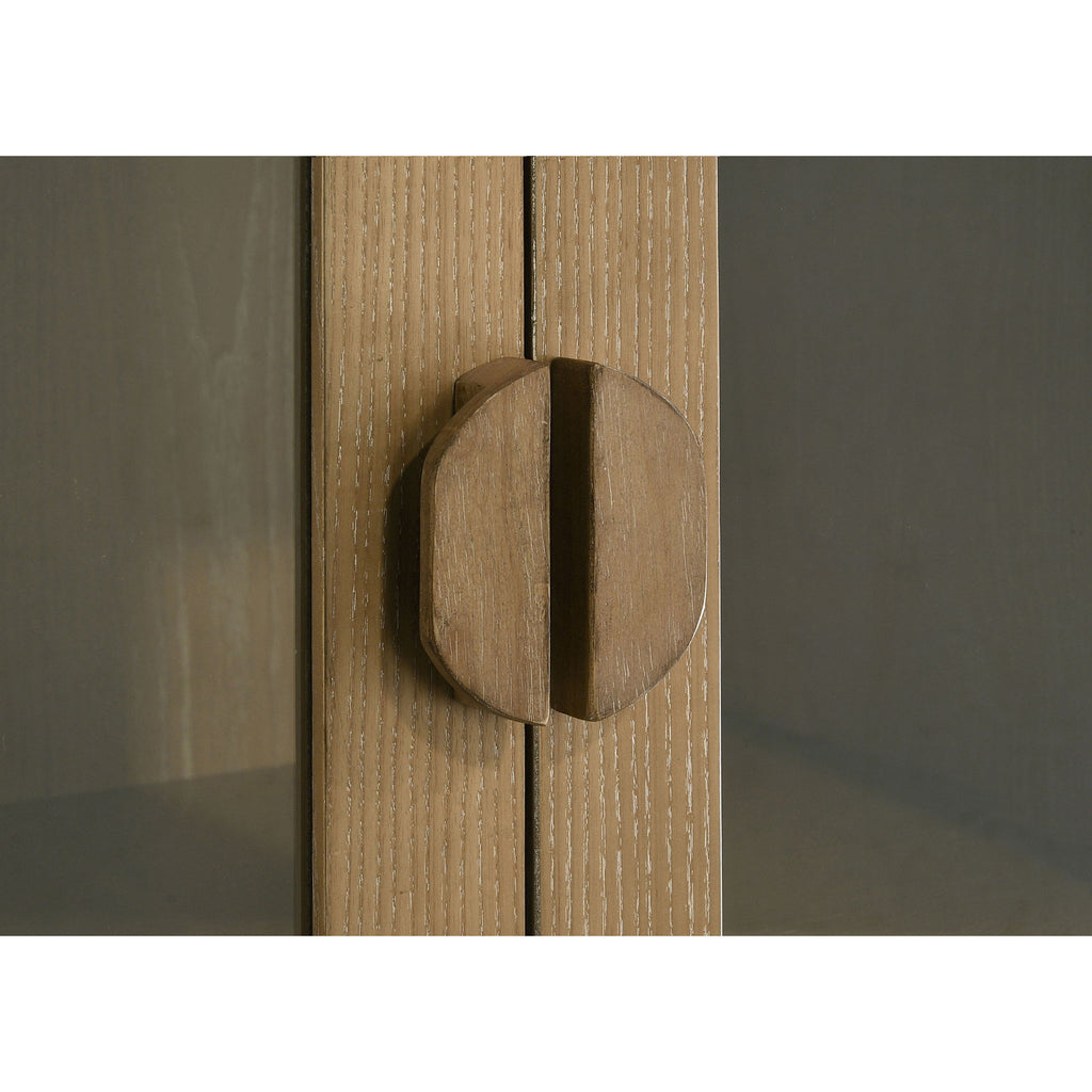 Dreydon - 4 Door Display Cabinet - Light Brown