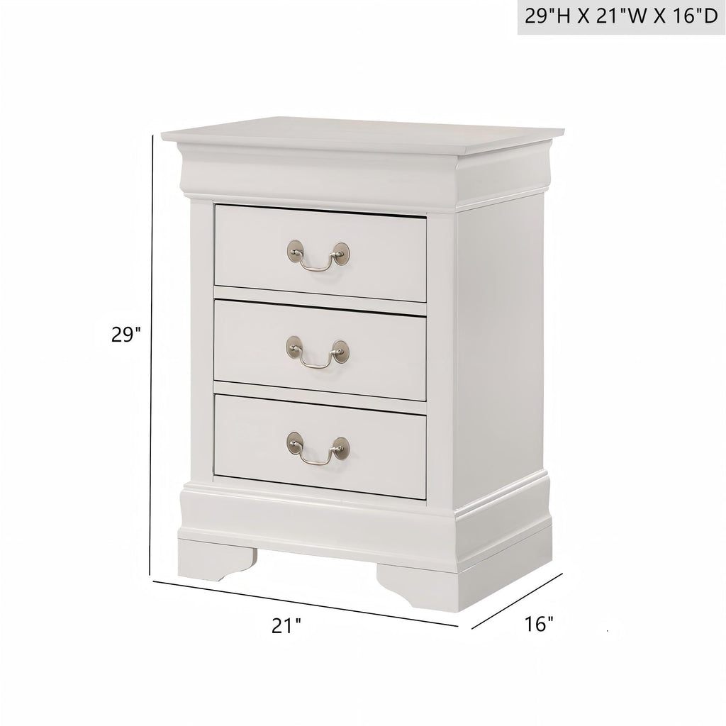 Louis Phillipe - Nightstand - Wood