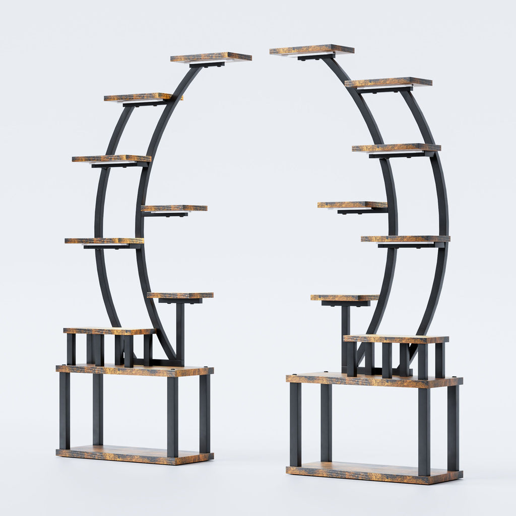 9 Tiered Indoor Plant Stand With 5 Adjustable Grow Lights