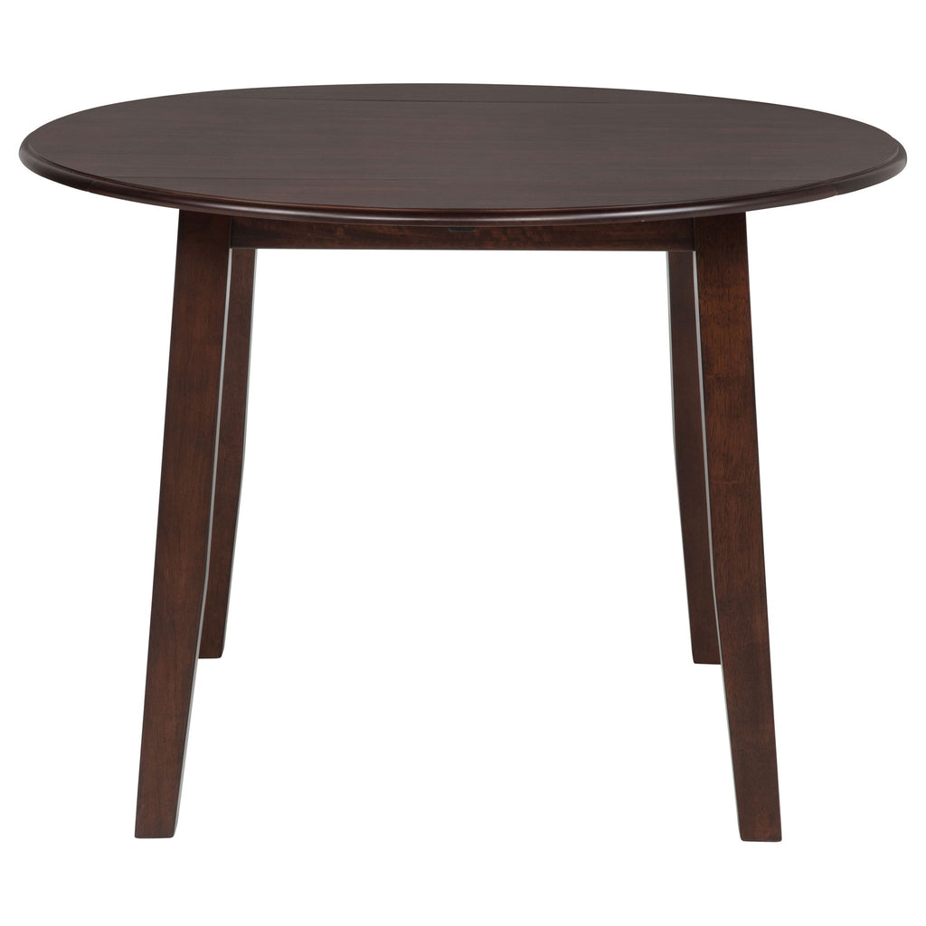 Verety - 5 Piece Round Dining Set With Chairs - Dark Brown