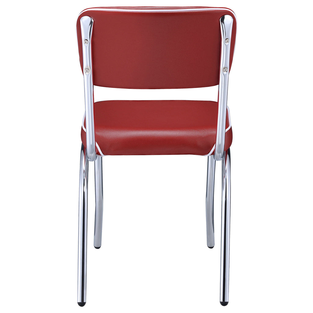 Open Back Upholstered Side Chairs (Set of 2)