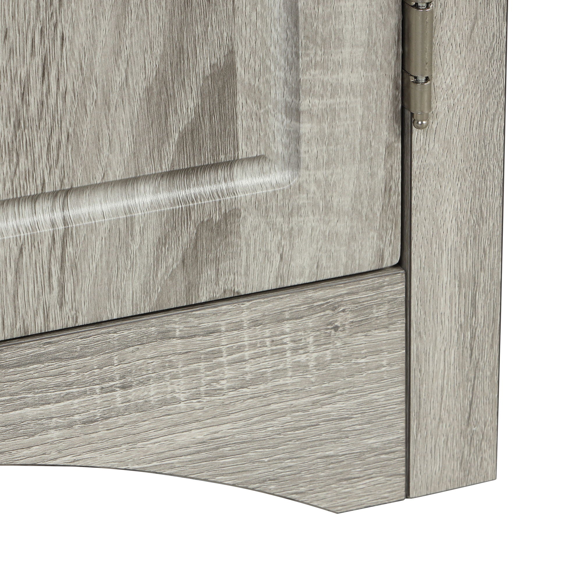 Triangle Bathroom Storage Cabinet With Adjustable Shelves, Freestanding Floor Cabinet - Oak