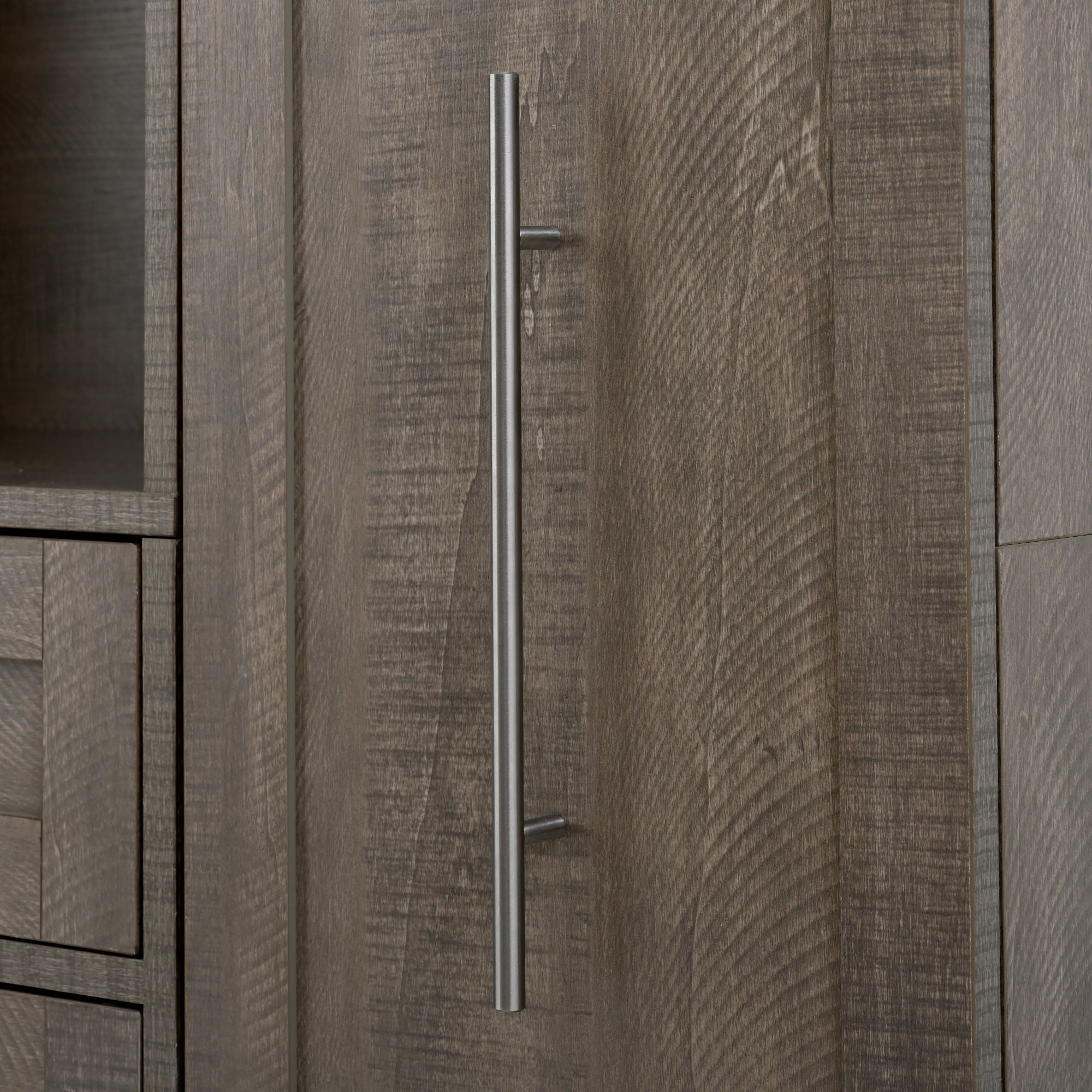 Large Kitchen Pantry Storage Cabinet Cupboard With Pull Out Side Cabinet