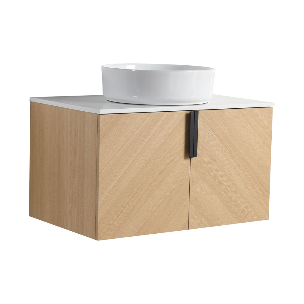 Wall Mounted Bathroom Vanity With Art Sink