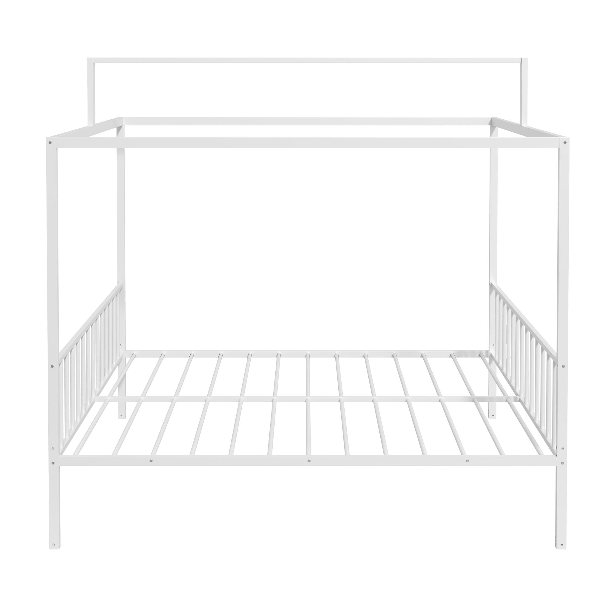 3 In 1 Convertible Montessori Floor Bed With Fenced Support