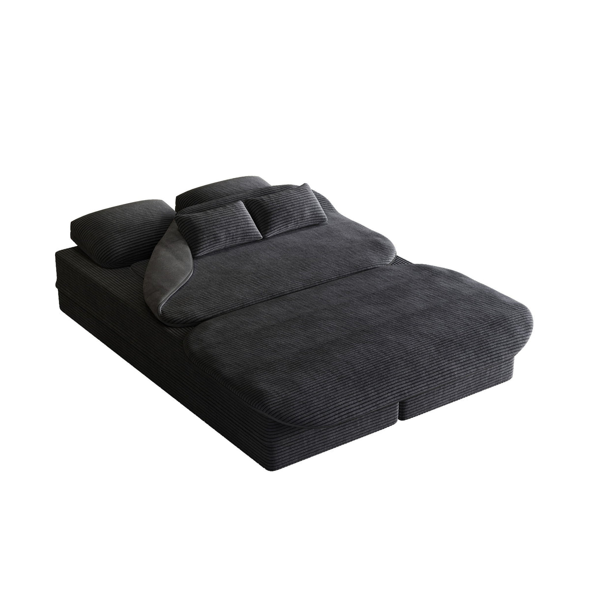 2 In 1 Foldable Sofa Bed With Multi Functional Blanket