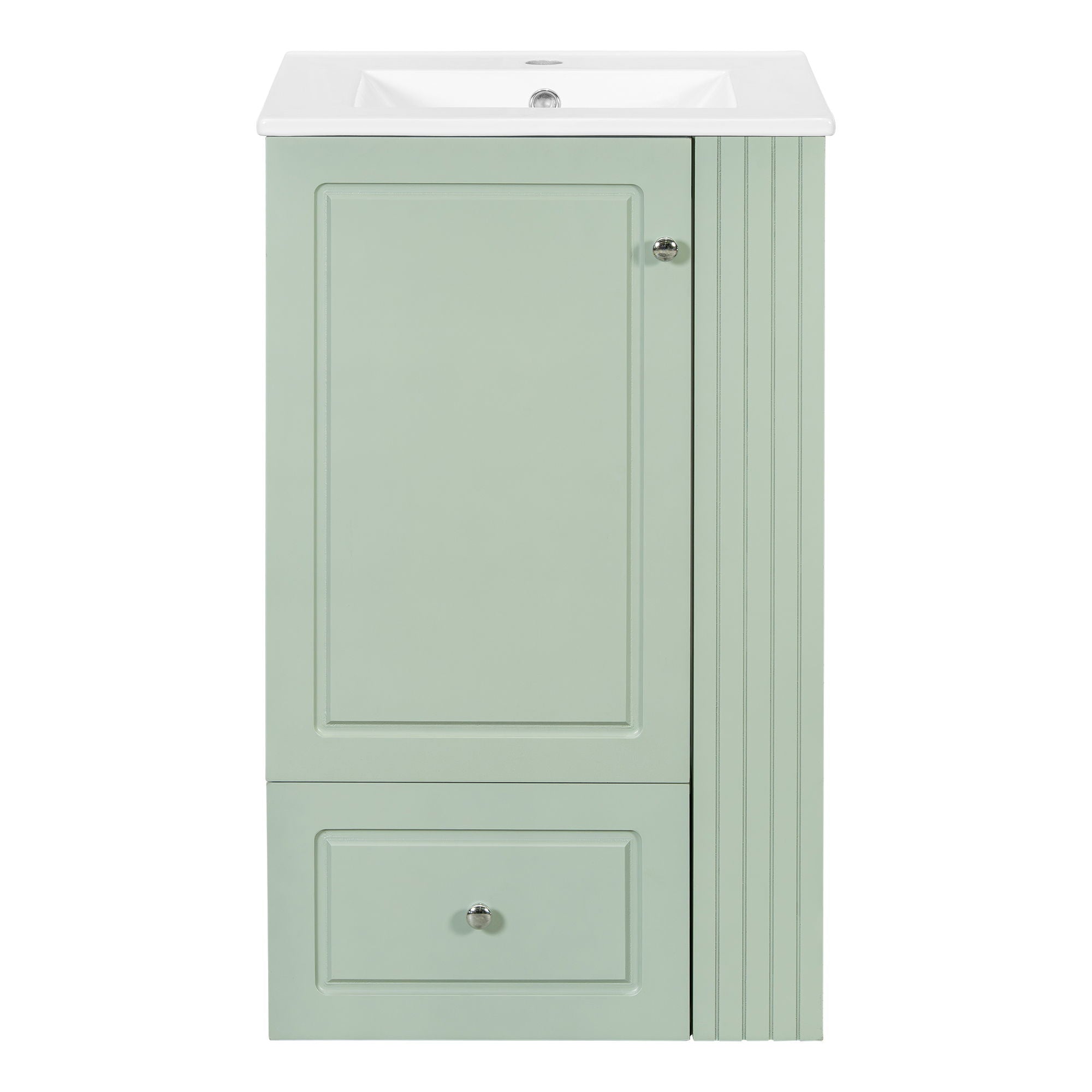 Modern Freestanding Bathroom Vanity With Sink, Soft-Close Drawer, Towel Bar