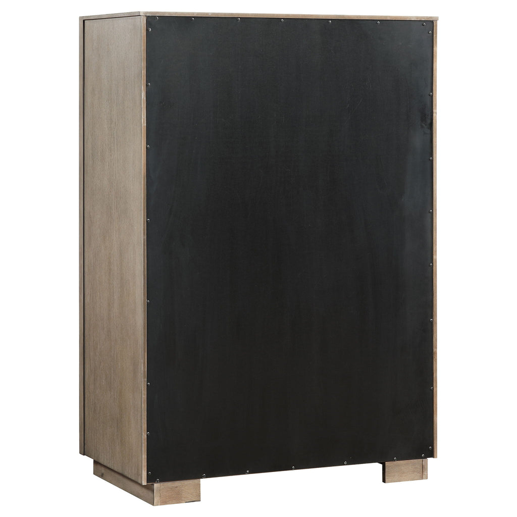 Prescott - 5 Drawer Bedroom Chest With Mitered Trim - Taupe