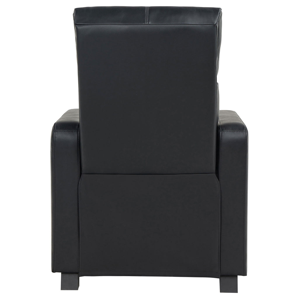 Push Back Recliner - Black