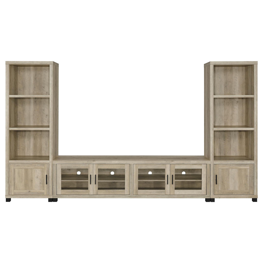 Heron - 3 Piece Entertainment Center With Adjustable Shelving