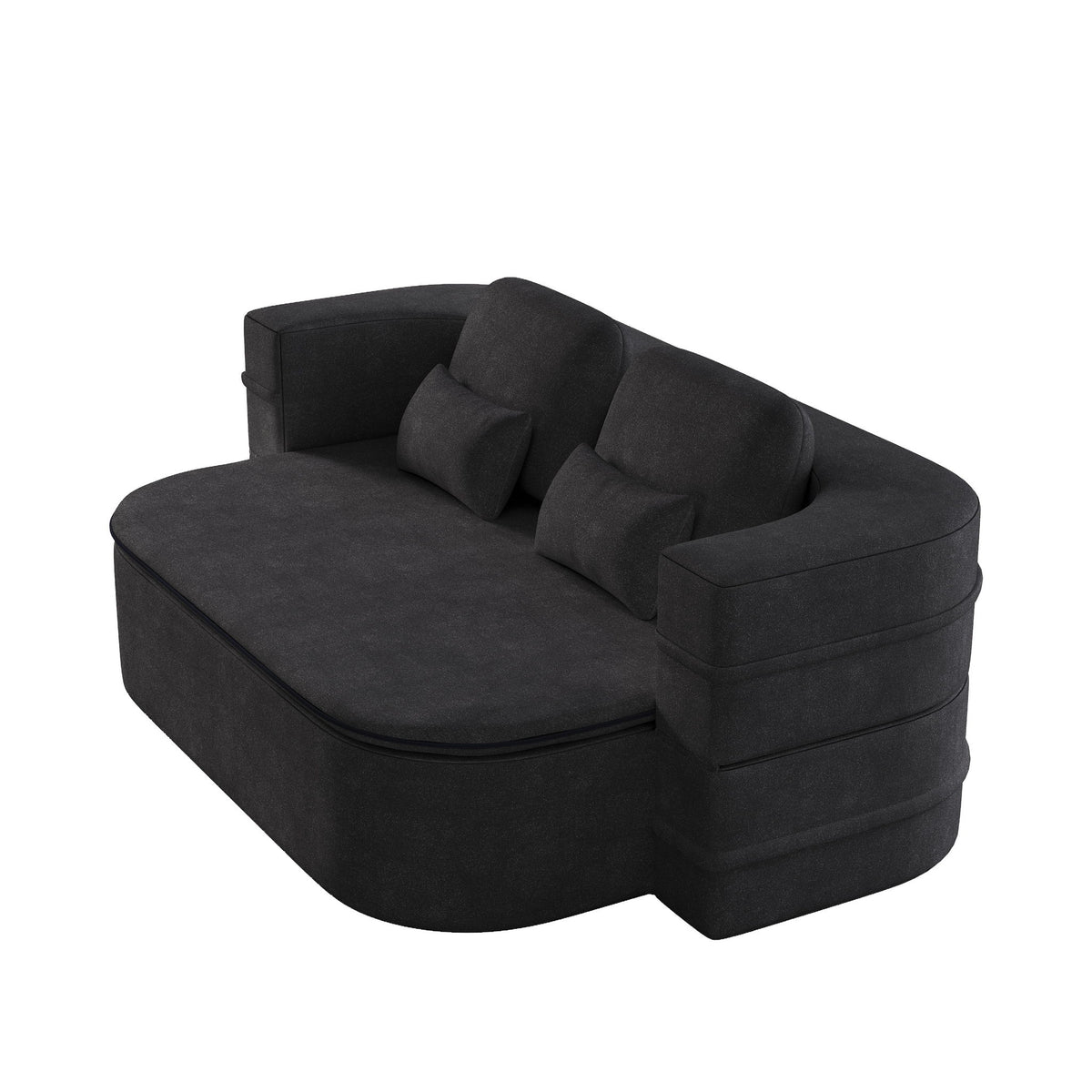 2 In 1 Foldable Sofa Bed With Multi Functional Blanket, Floor Lounge Sofa