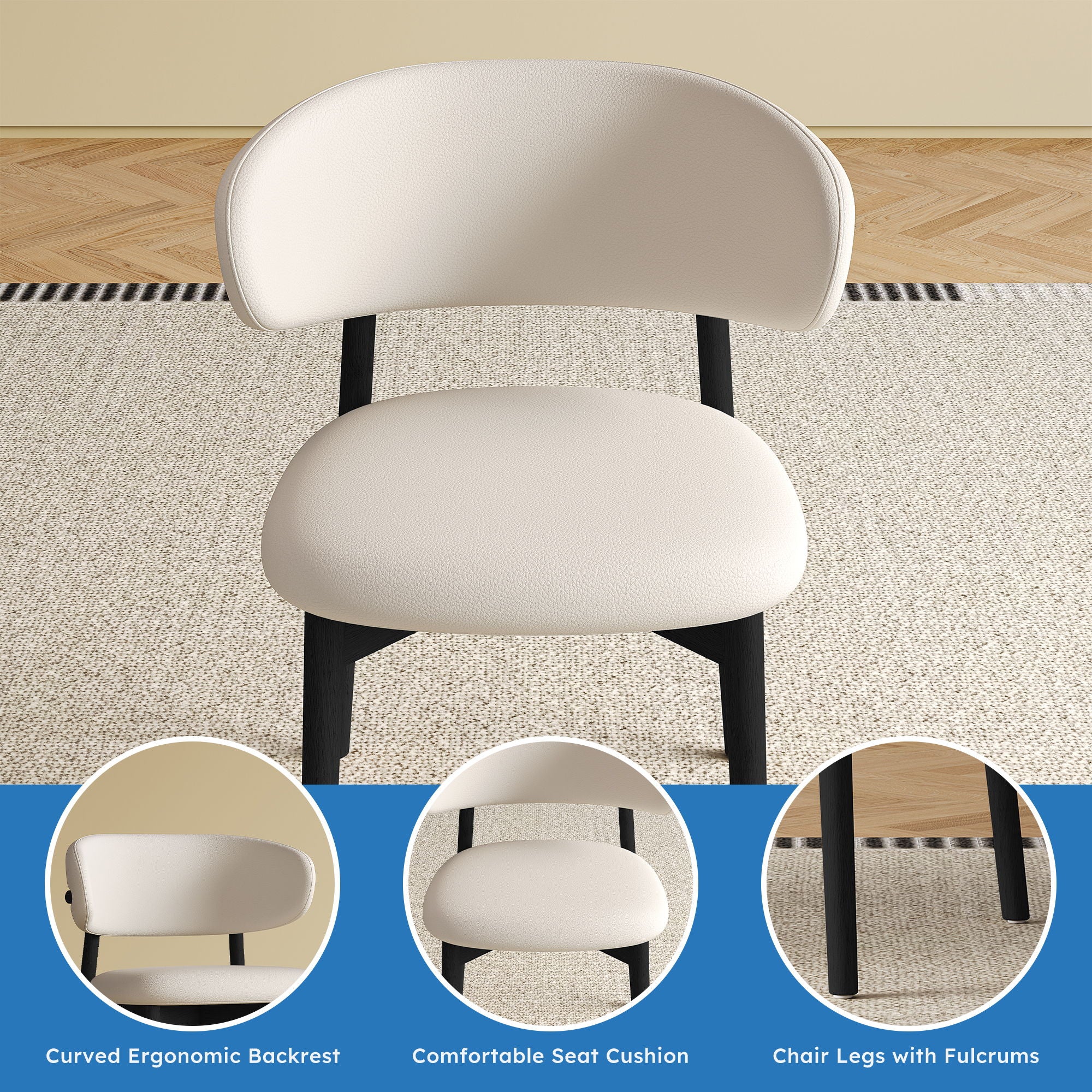 Mid-Century Modern Dining Chair (Set of 2)