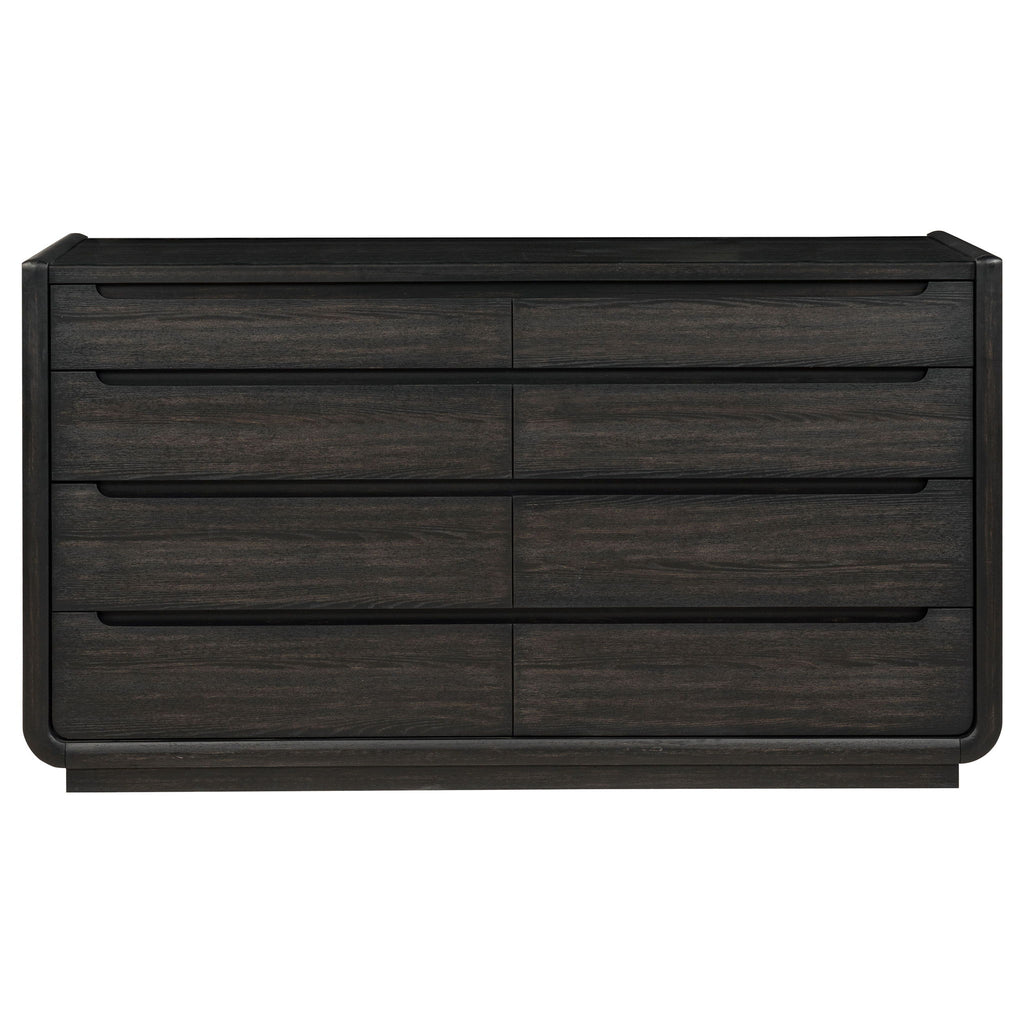 Bangor - 8 Drawer Bedroom Dresser Cabinet - Black