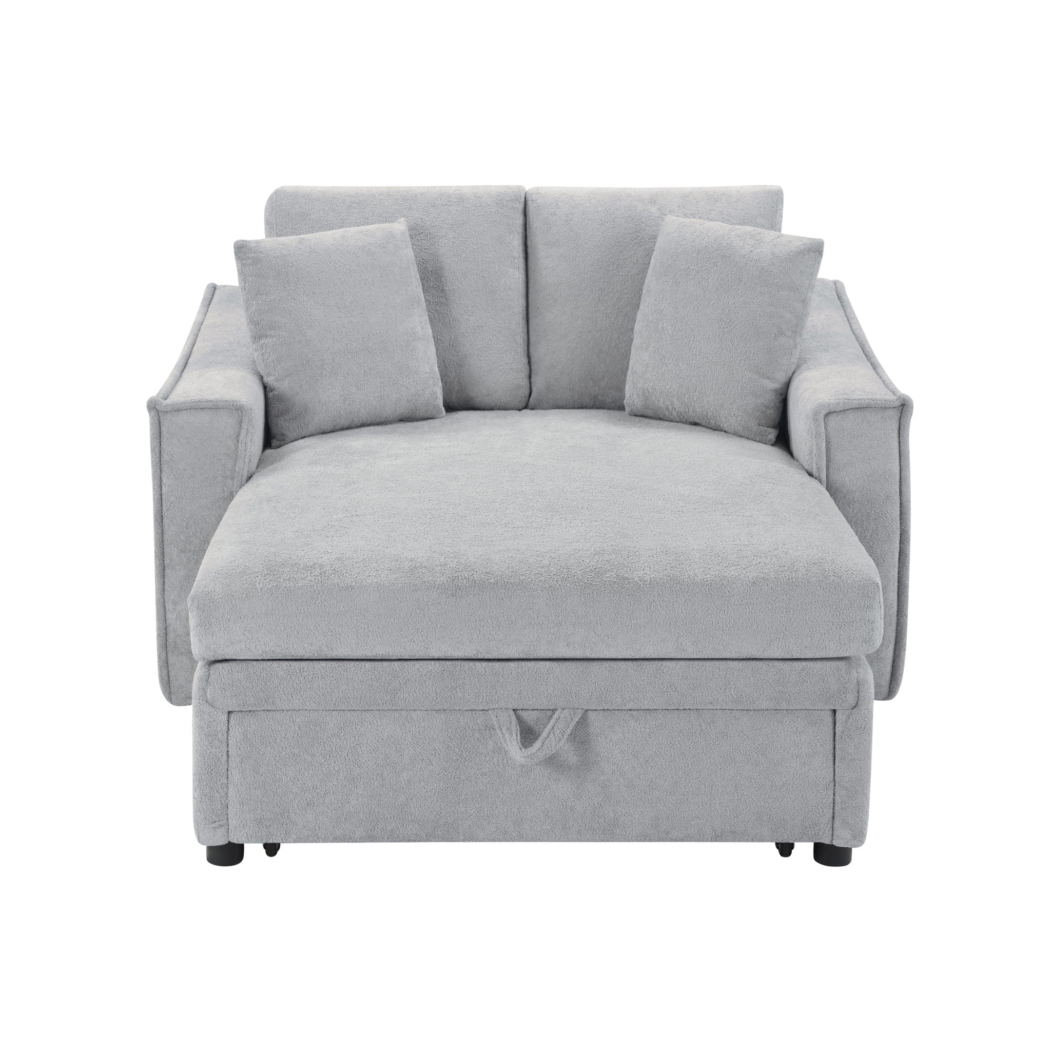 Modern Chaise Sofa With Hidden Storage For Living Room