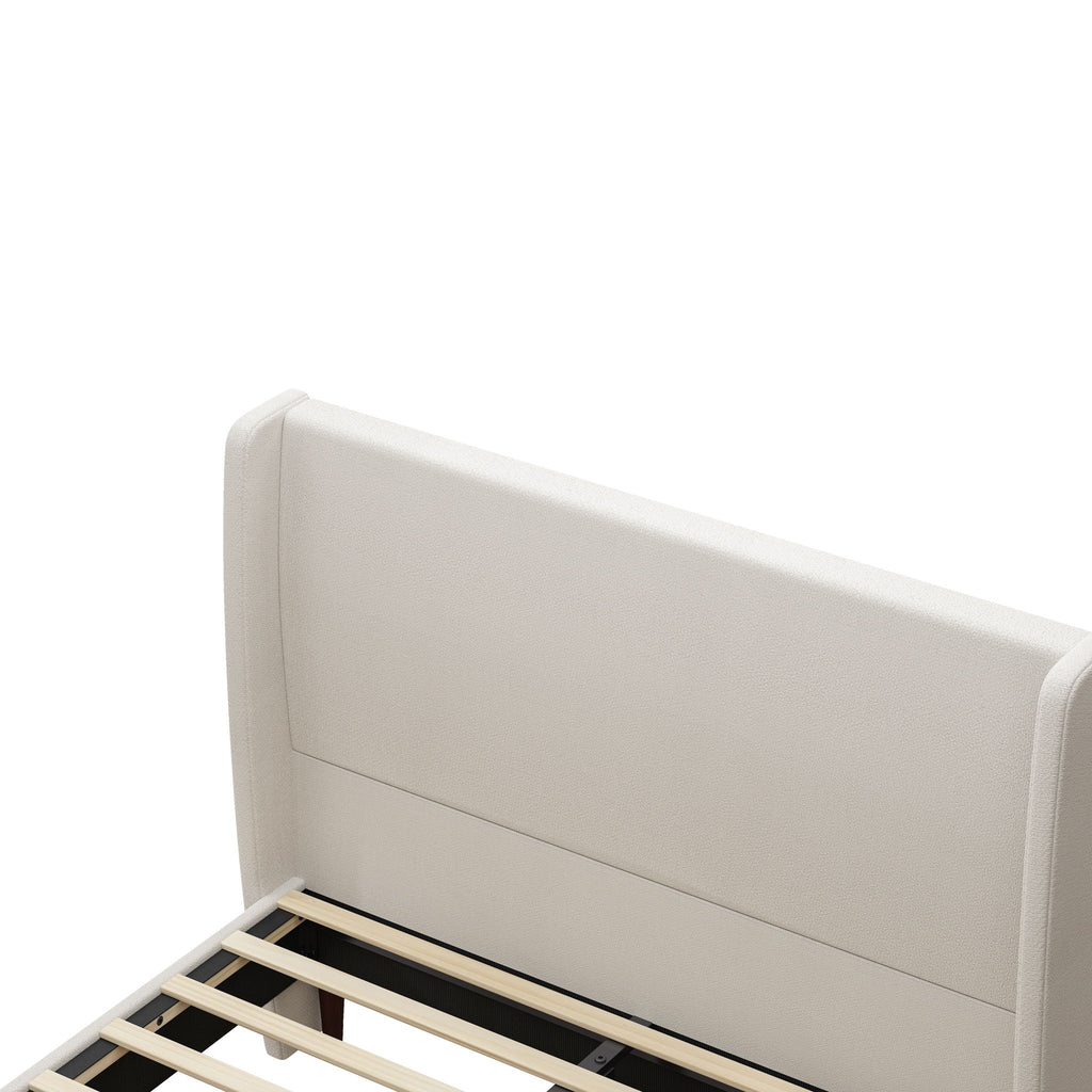 Upholstered Bed & High Headboard Design