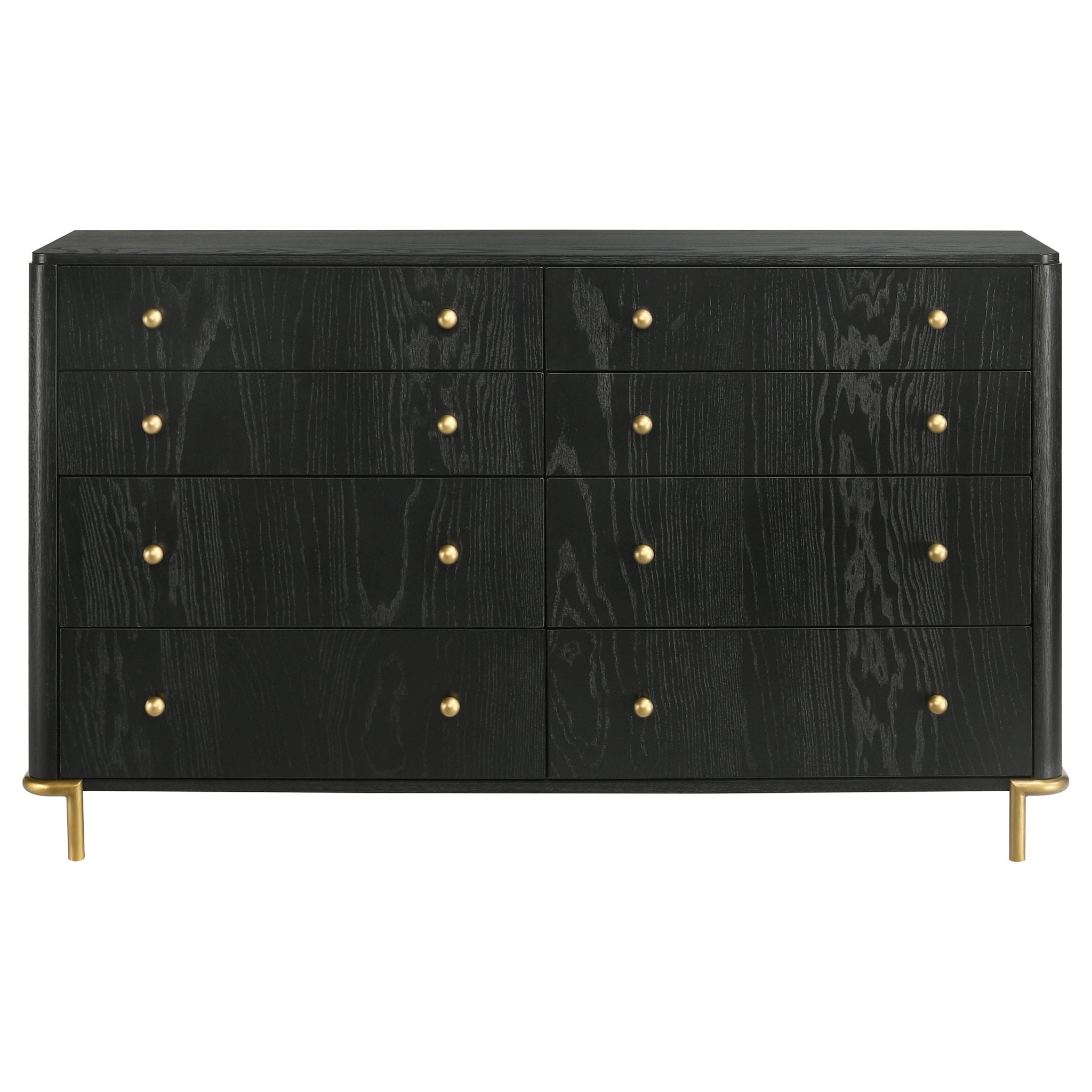 Anser - 8 Drawer Dresser - Black