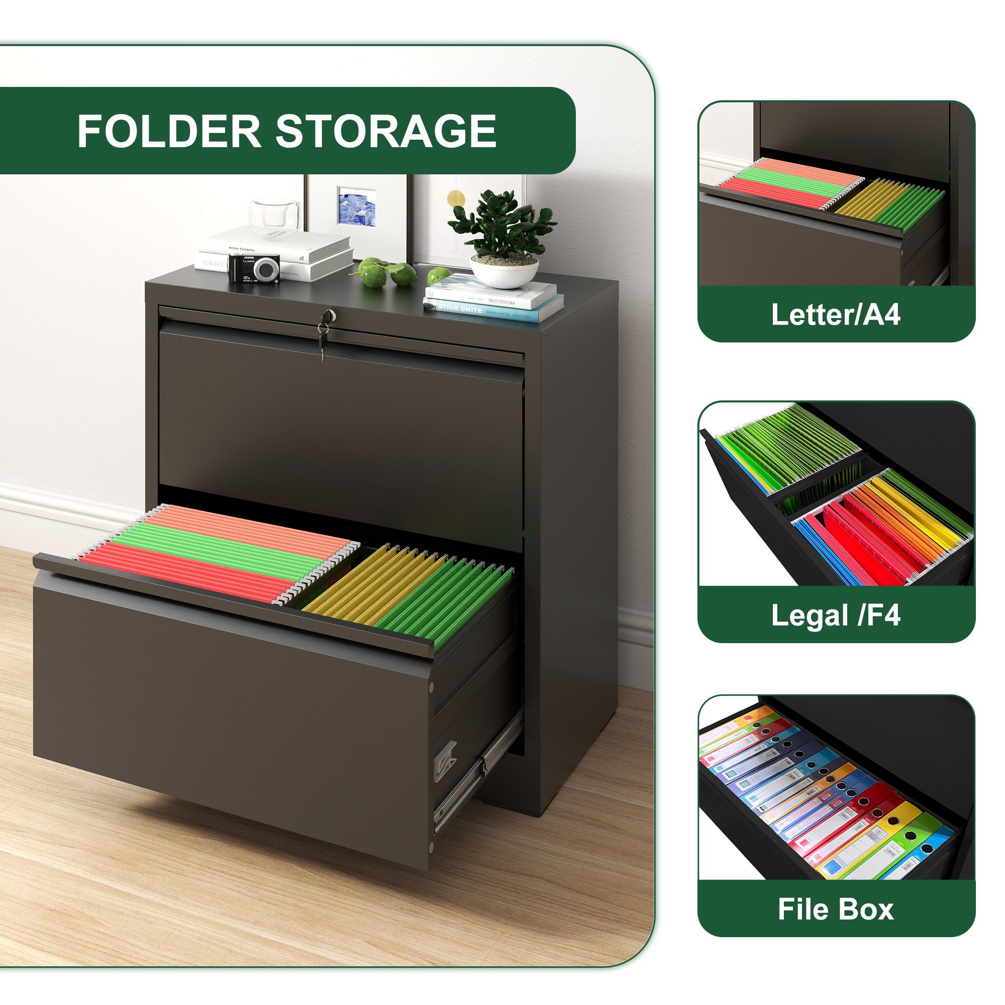 Premium Drawer Metal Lateral File Cabinet With Lock