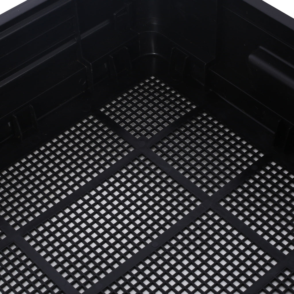 Durable 3 Tray Worm Farm Kit For Efficient Vermicomposting, 65L Capacity - Yellow / Black