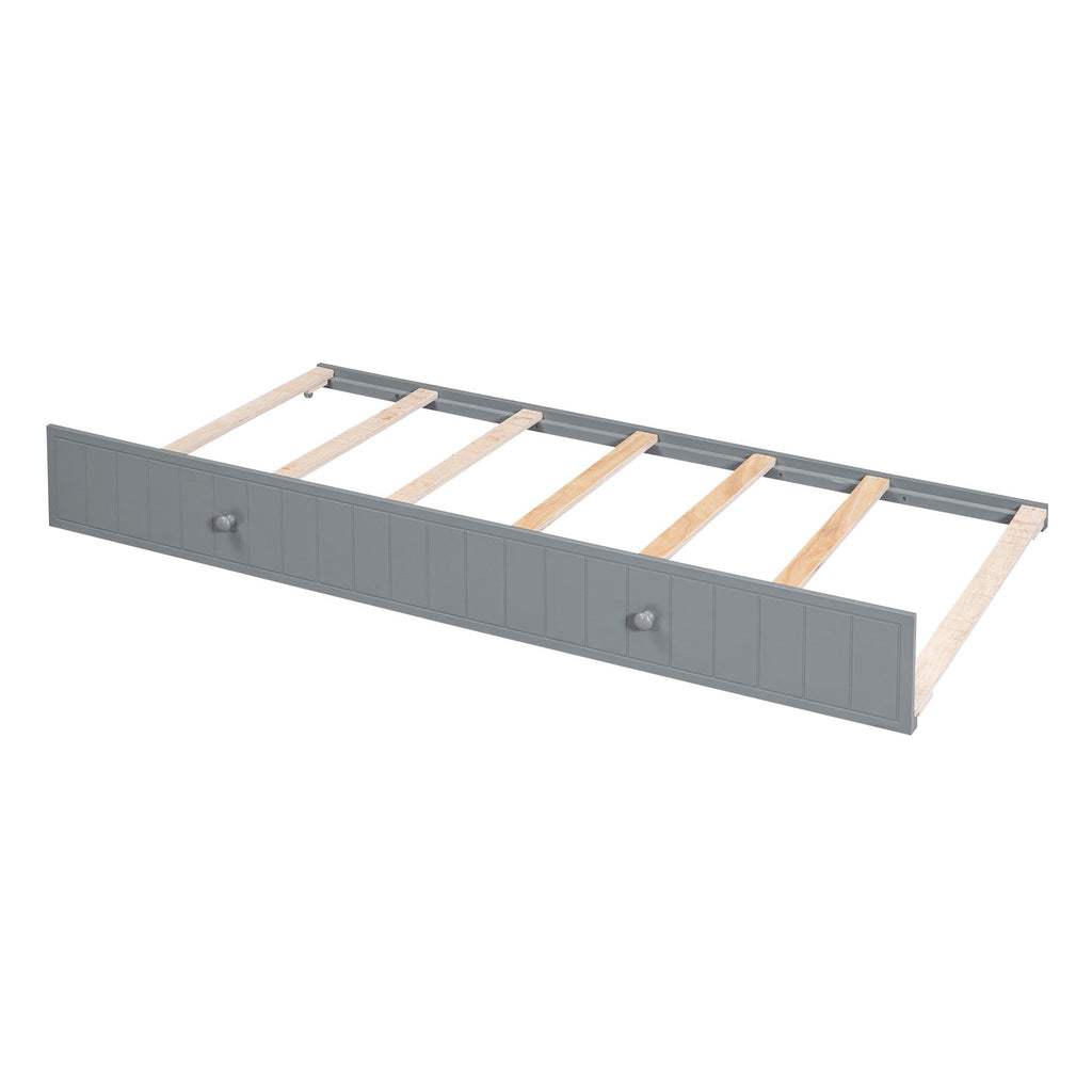 Daybed With Storage Arms, Trundle And Charging Station