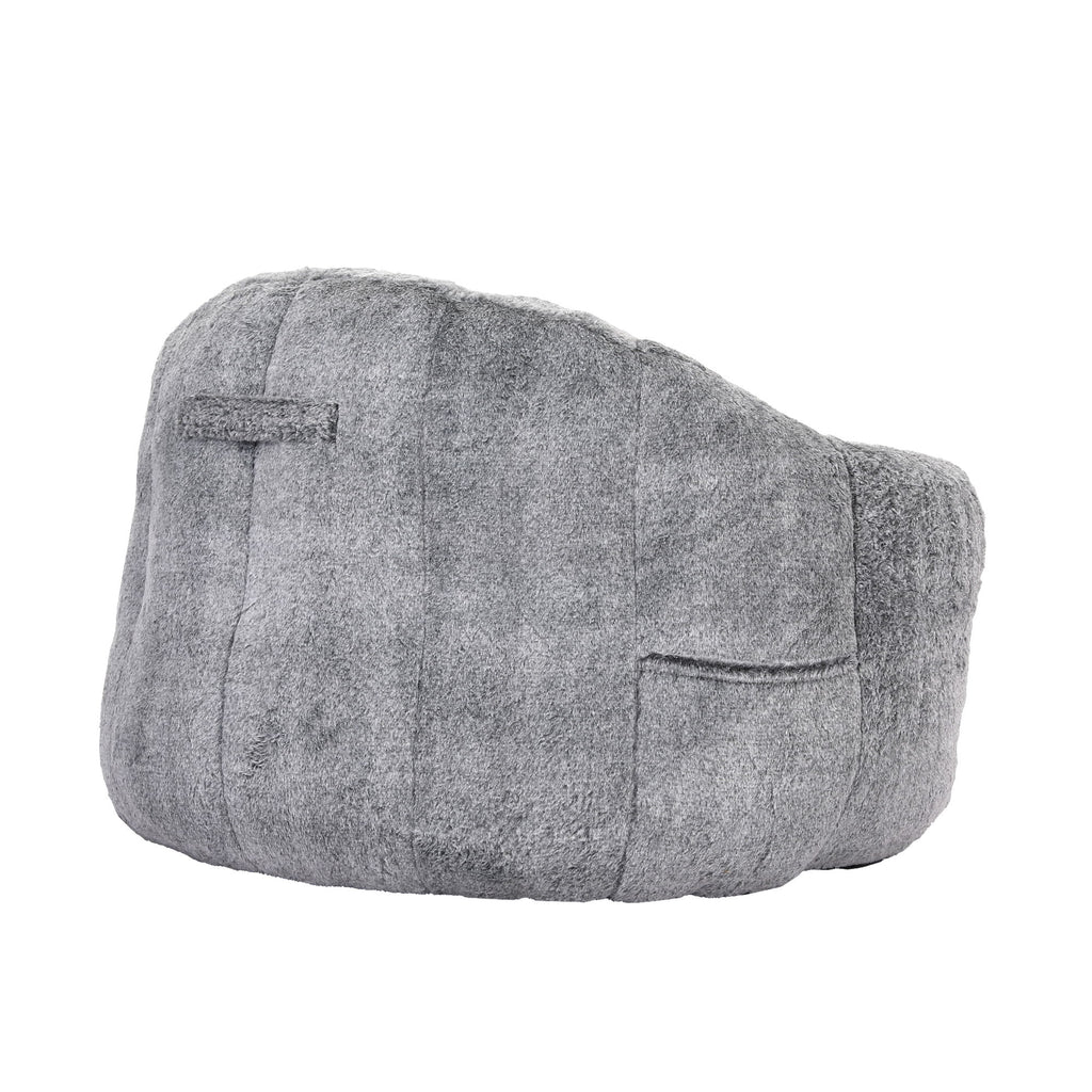 Beanbag Chair, Beanbag Sofa Chair With Armrests Stuffed High Density Foam