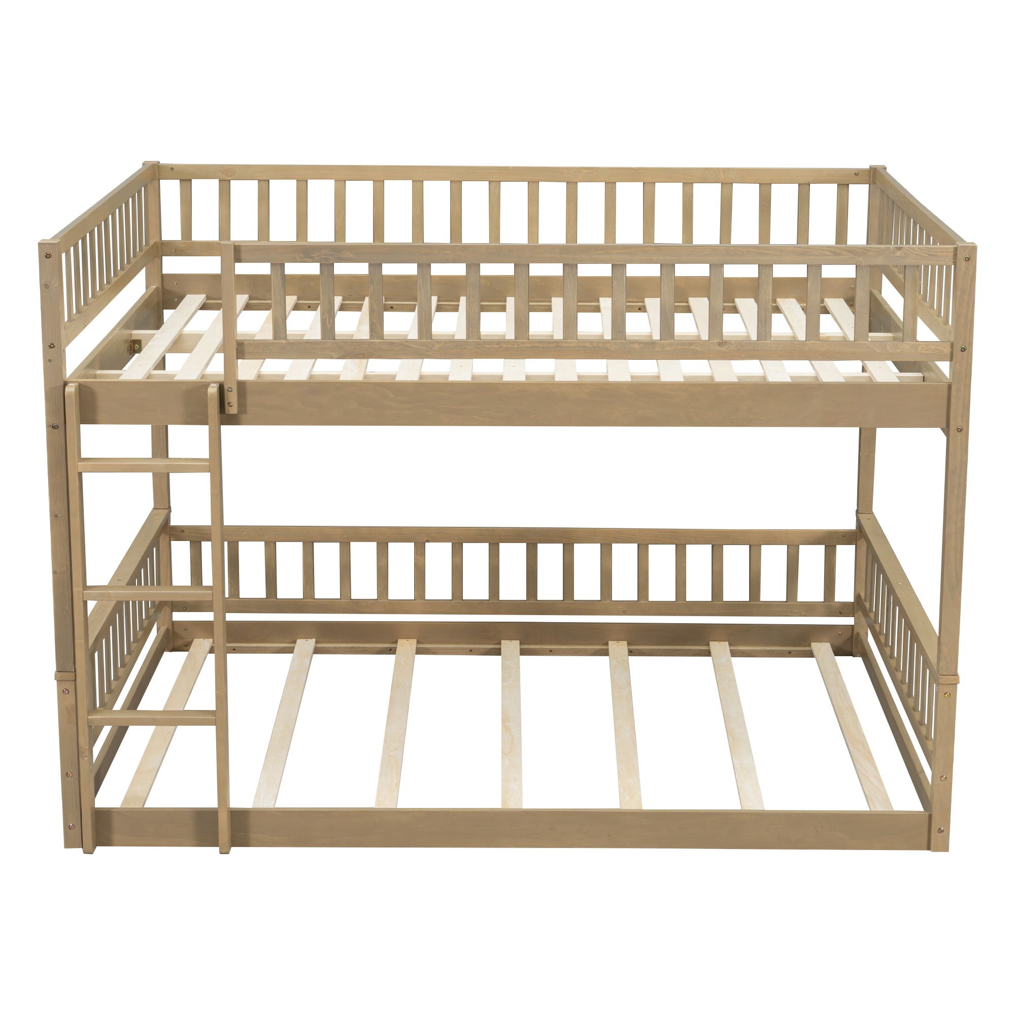 Bunk Bed With Ladder And Guardrails