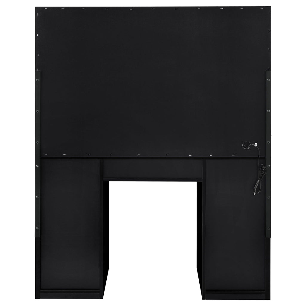Fern - 7 Drawer Vanity Set With Mirror And Globe Lights