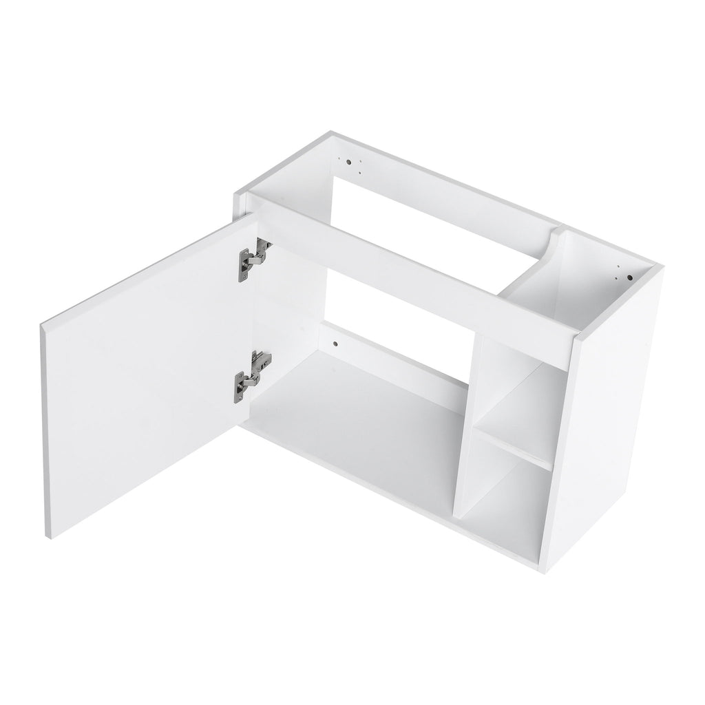 Wall Mounted Bathroom Vanity With Sink & Soft Close Door