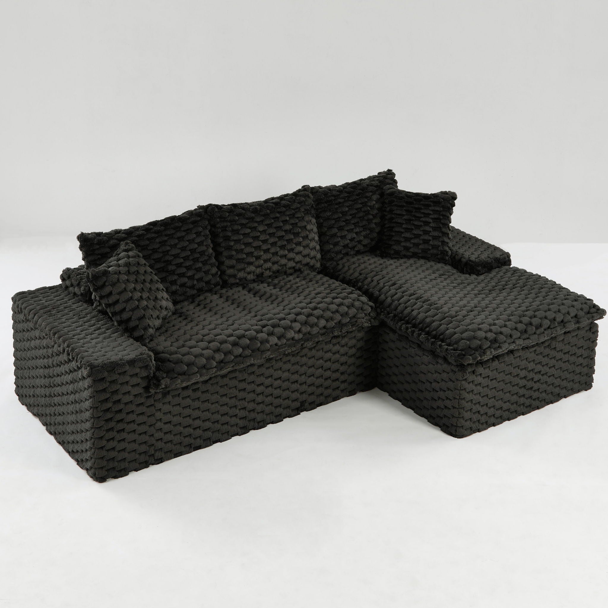 Modular Sofa, Convertible Twin Seat With Chaise Lounge