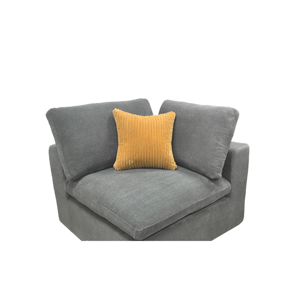 Custom Configuration Modular Sectional & Toss Pillows