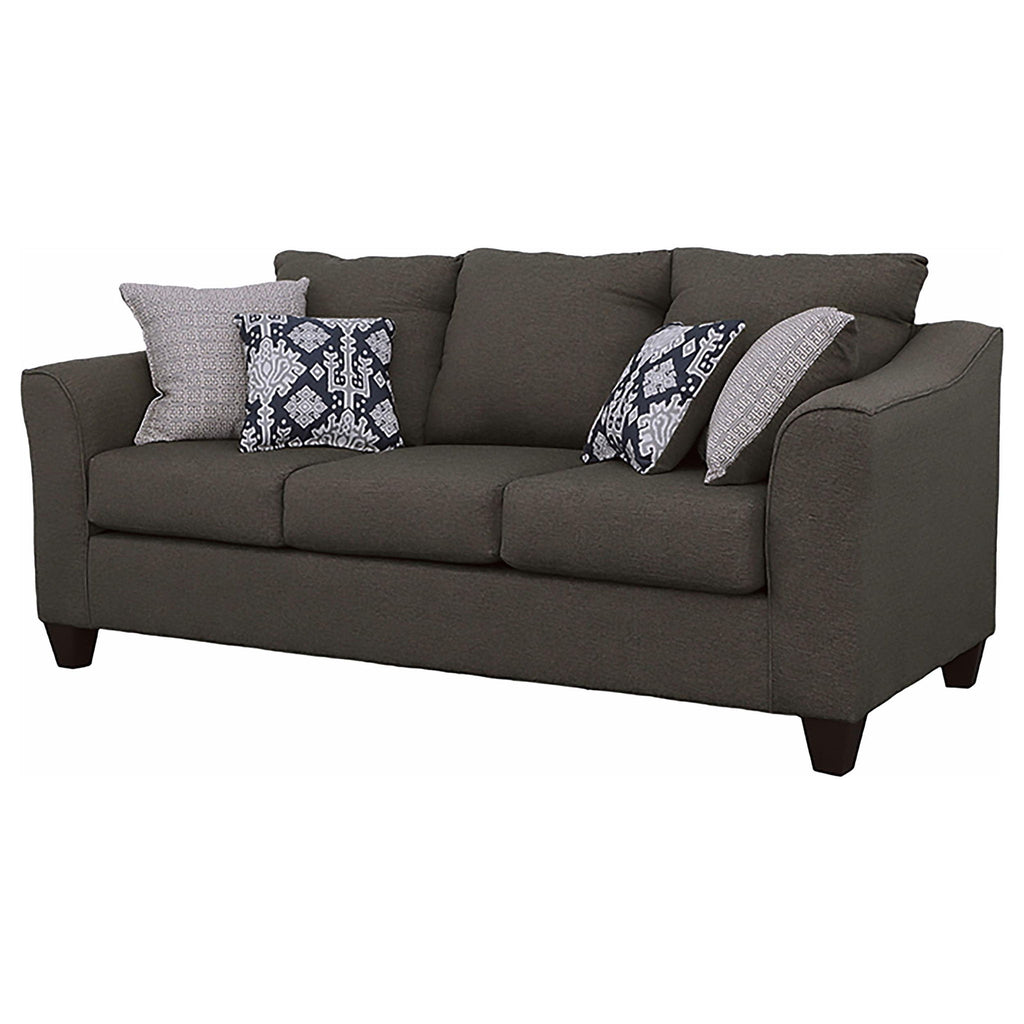 Ralston - Sofa With Accent Pillows - Gray