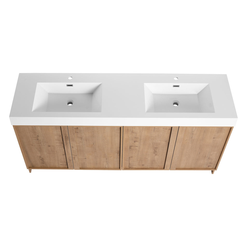 Freestanding Bathroom Vanity With Sink, Soft Close Doors