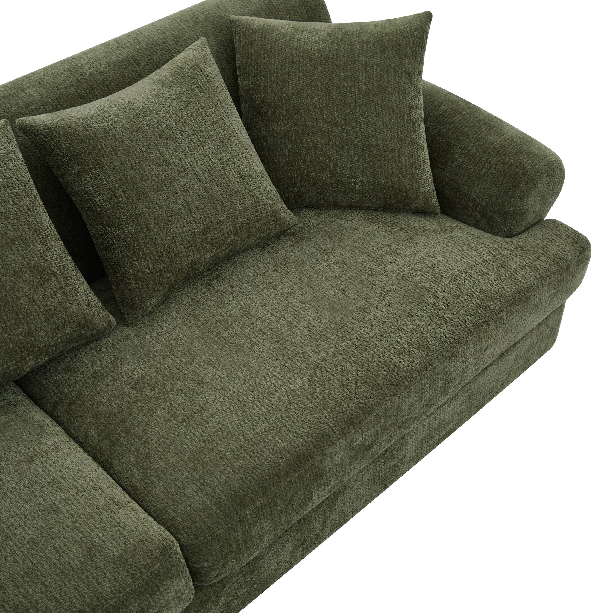 3 Seater Sofa For Living Room - Green