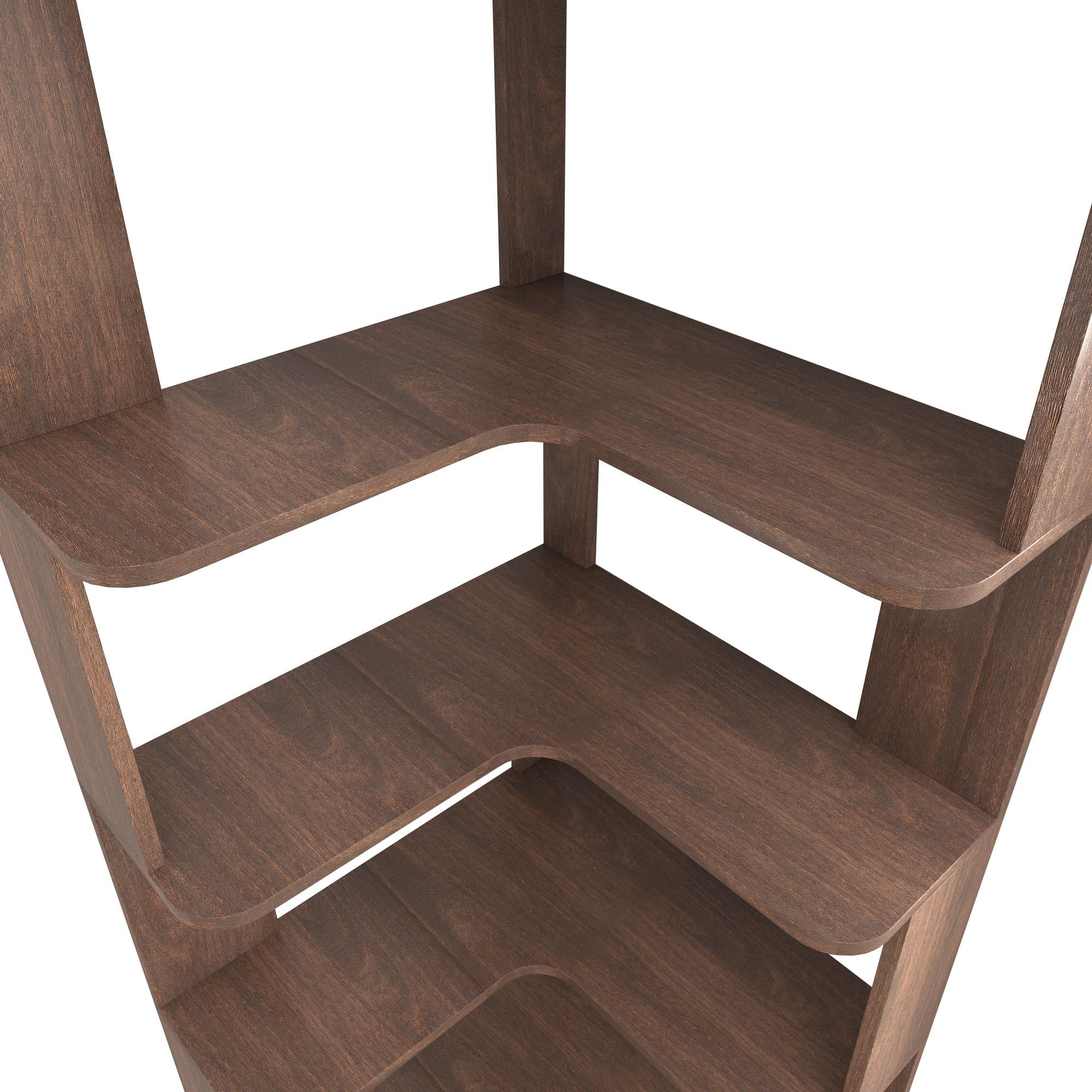 L-Shaped Design Corner Bookshelf