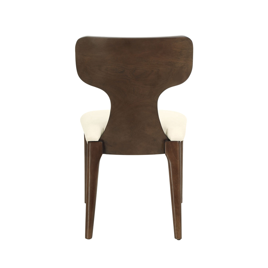 Koen - Side Chair (Set of 2) - Beige / Brown Oak