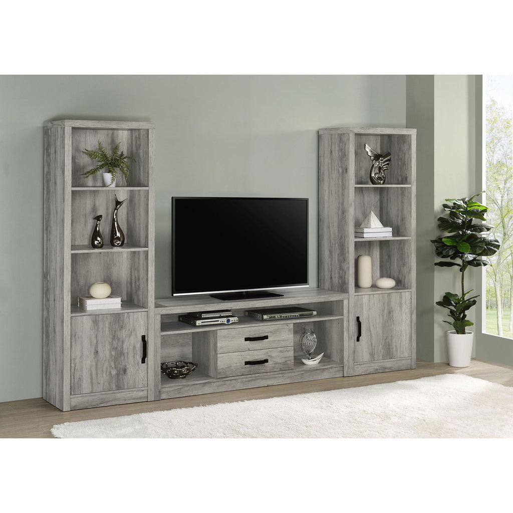 Bergeron - 2 Drawer TV Stand - Driftwood