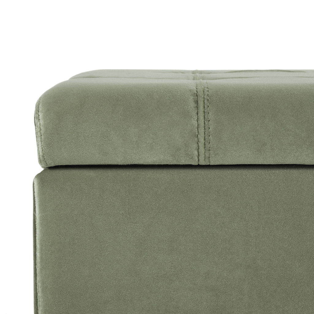 Wendover - Elegant Tufted Storage Bench With Lift-Up Top And Birch Wood Legs
