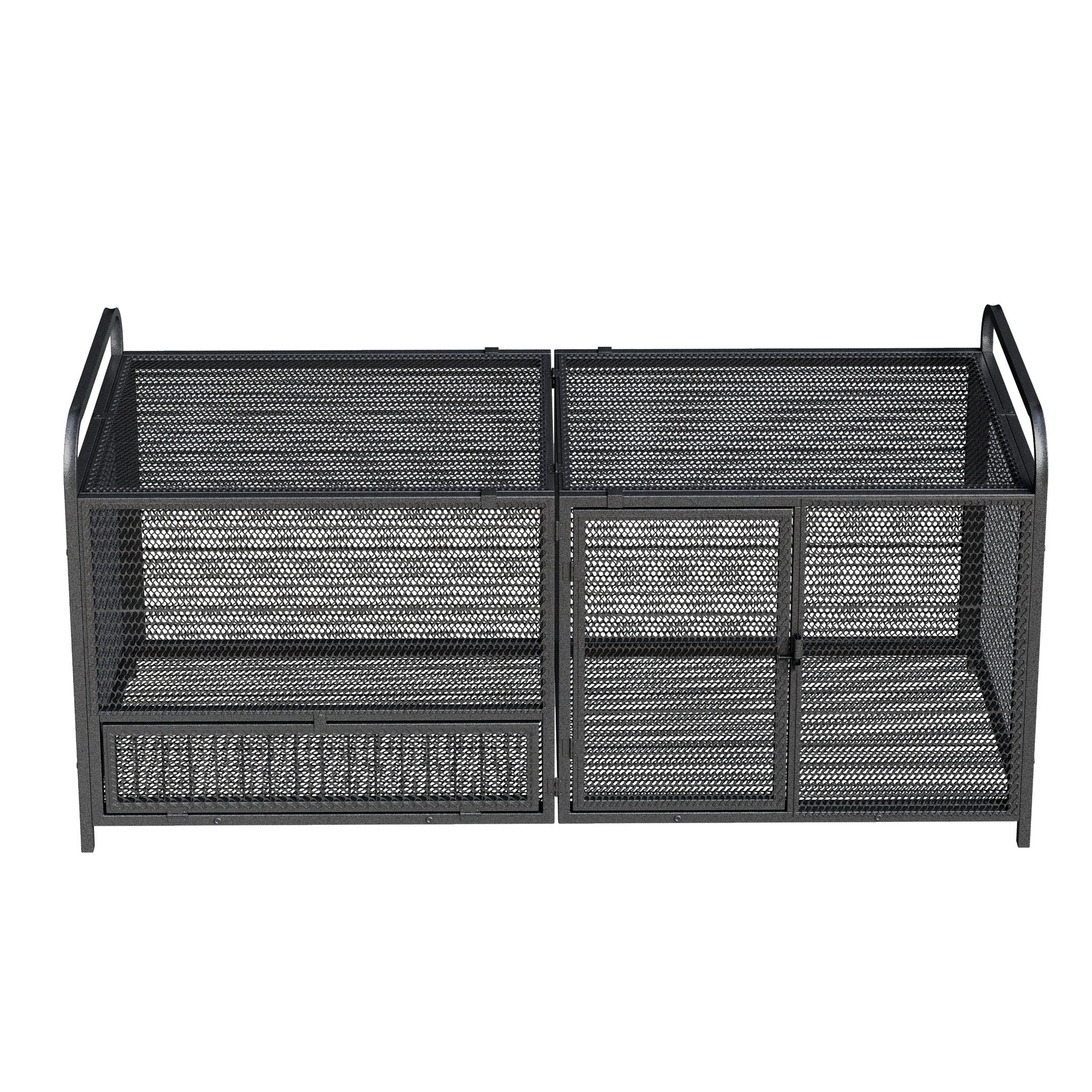 Chicken Cage, Poultry Breeding Coop - Black / Silver