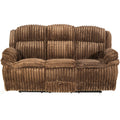 Motion Recliner Sofa With Fold-Down Table, Manual Recline, Charging Station & Cup Holders