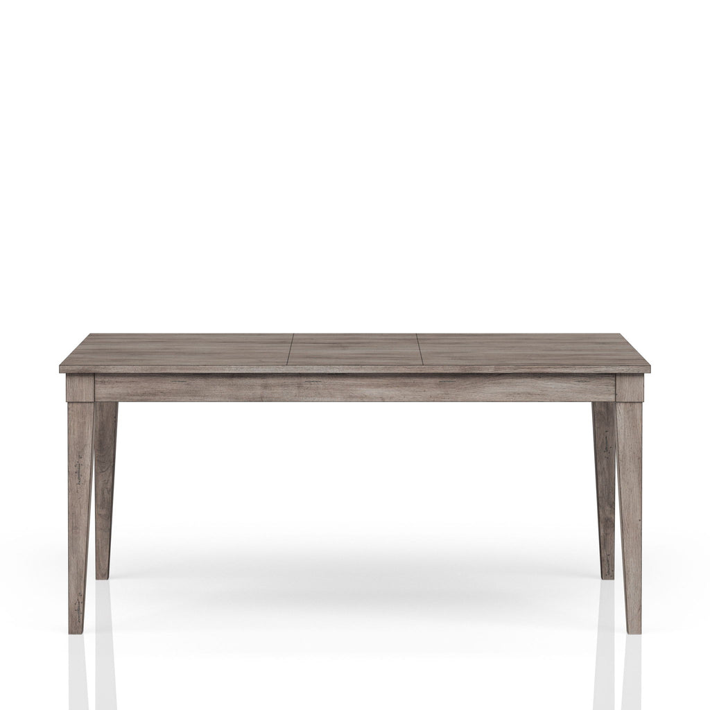 Rustic Dining Table 2 Storage Drawers And Leaf - Gray