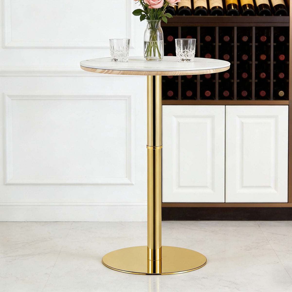 Contemporary Circular Bar Table