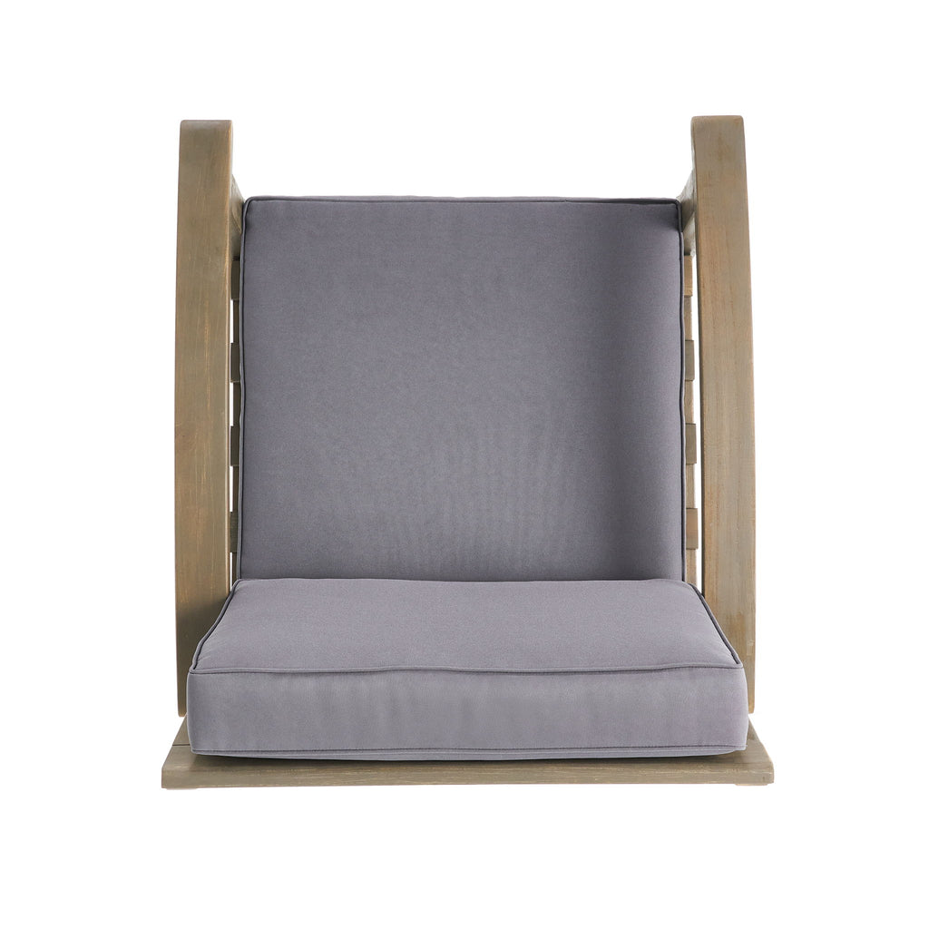 Peyton Club Chair Outdoor Seating Acacia Wood 32.25 X 28.00 X 31.25"