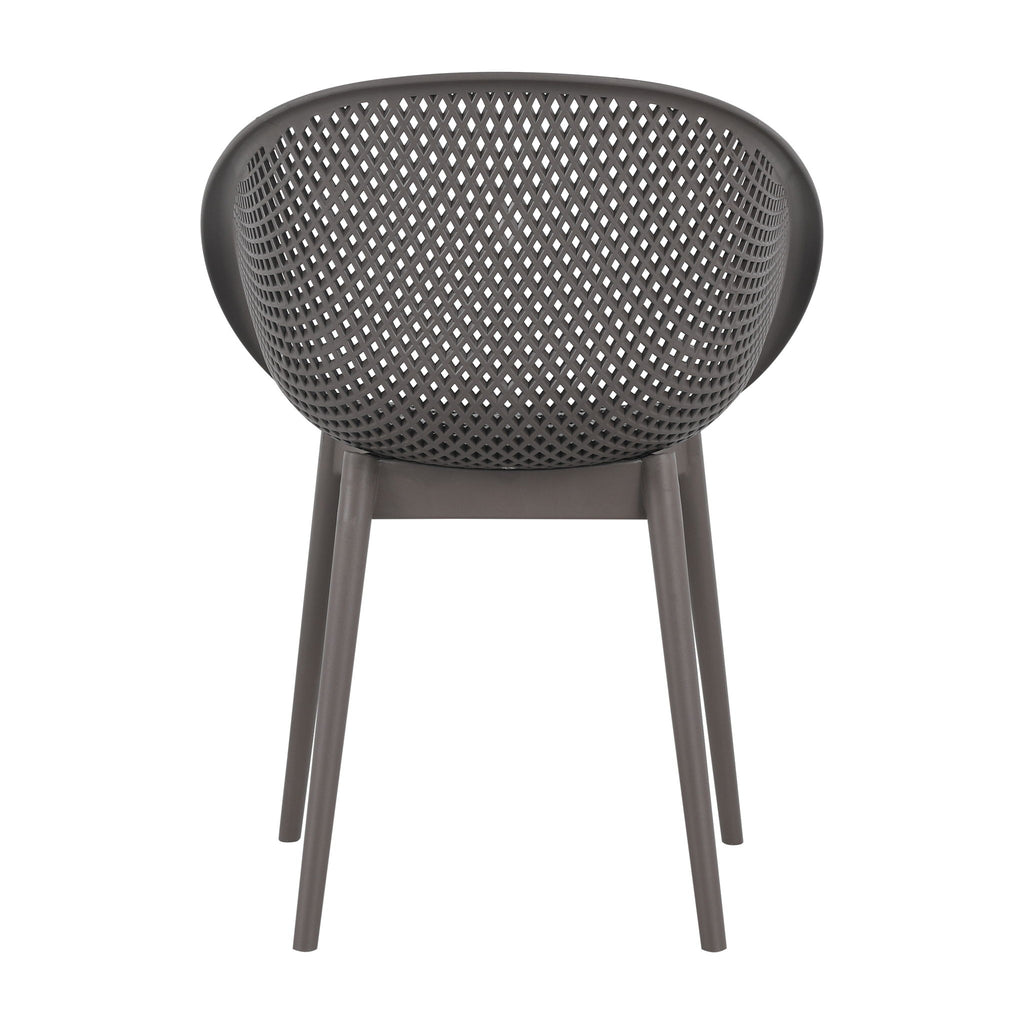 2 Piece Durable Single Chair With Hollow Out Design