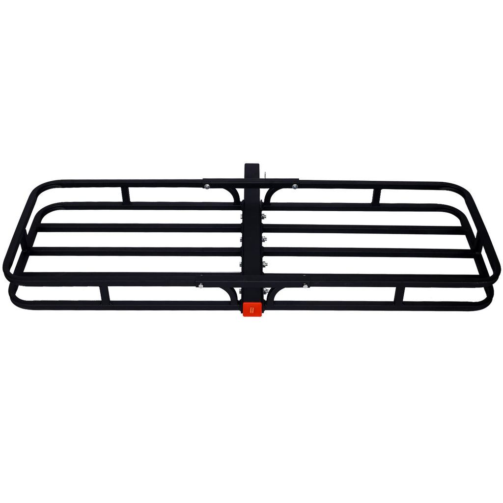 Heavy Duty Steel Hitch Mount Cargo Carrier Rack For SUV, Truck, Car With 2" Receiver - Black