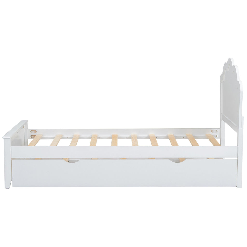 Platform Bed With Headboard And Trundle