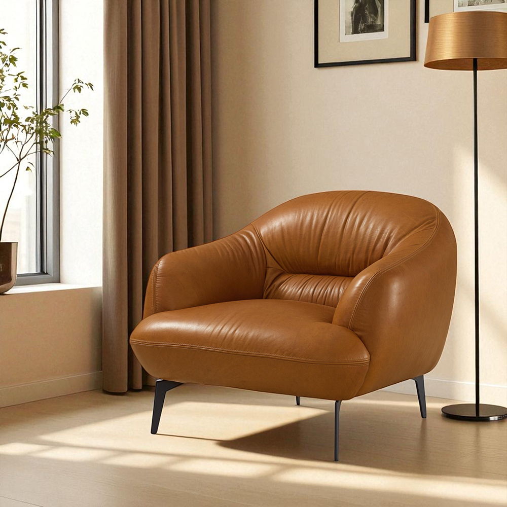 Leonia - Chair - Cognac Leather