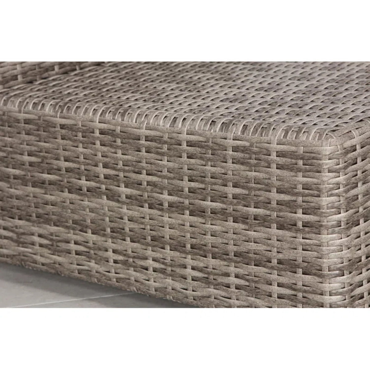 6 Seat Rattan Outdoor Lounge Set Durable - Gray Mix