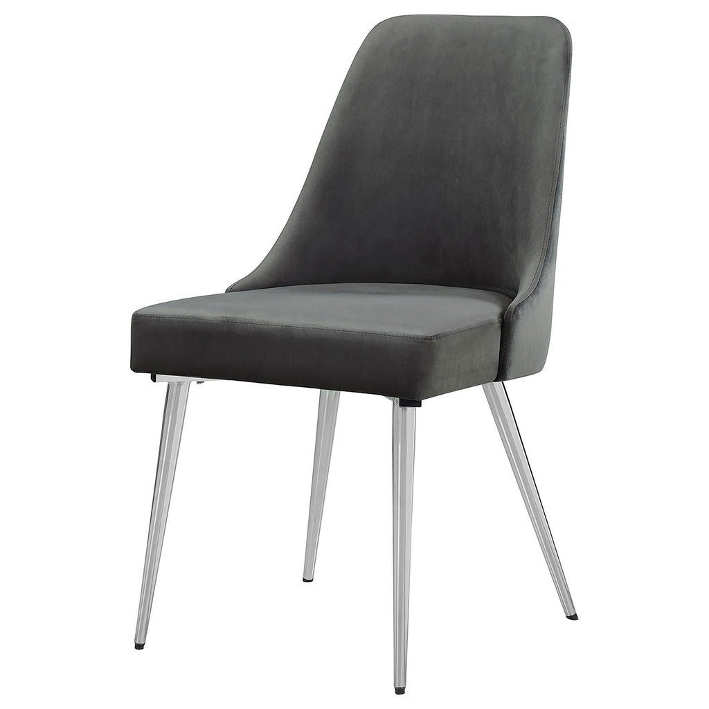 Side Chairs Upholstered With Tapered Legs (Set of 2)