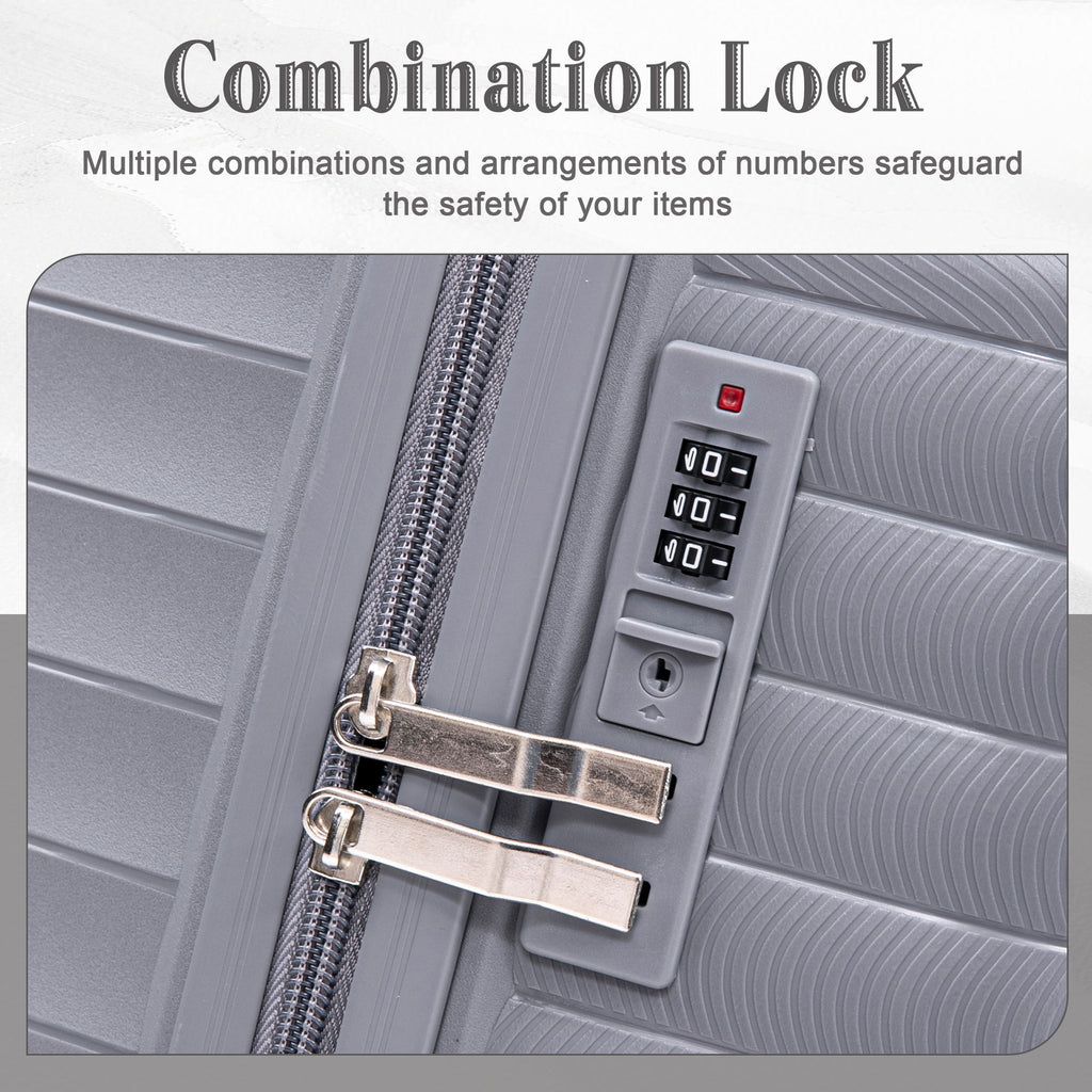 4 Piece Luggage Set, Combination Lock
