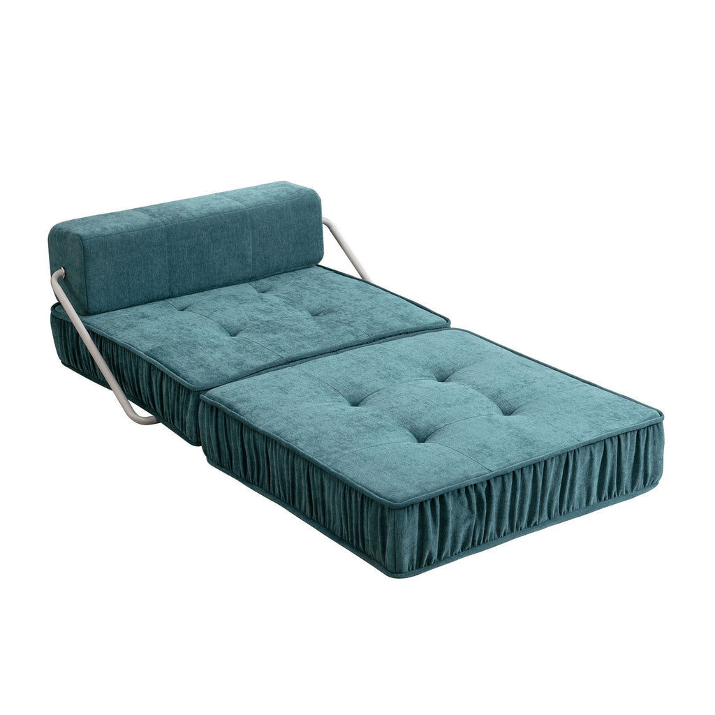 Folding Sofa With Removable Back Cushion, Convertible Futon Sleeper Chair